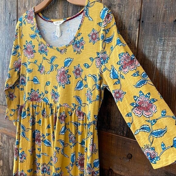 Matilda Jane M Mustard Yellow Liberty Floral Cottage Dress - Picture 6 of 9